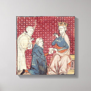 Messengers telling Charlemagne Canvas Print