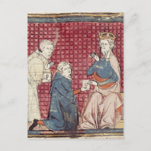 Messengers telling Charlemagne Postcard