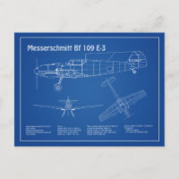 Messerschmitt Bf 109 - Aeroplane Blueprint AD