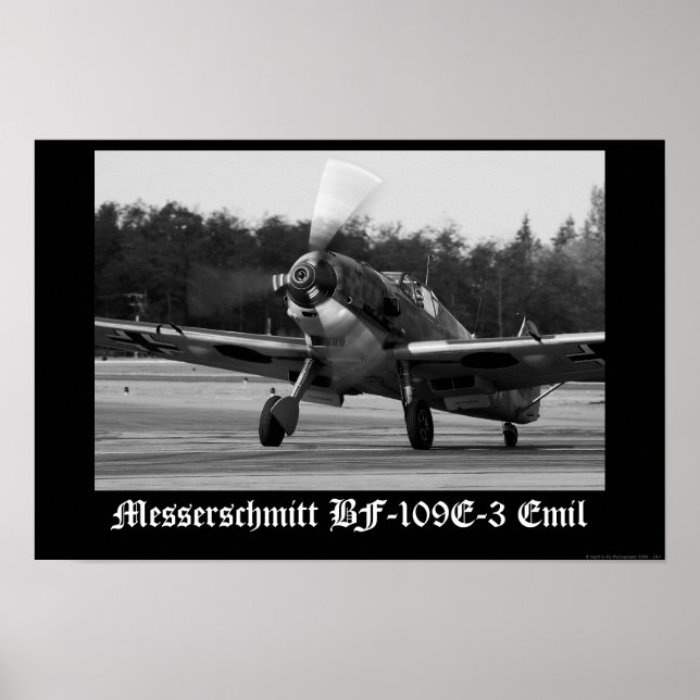 Messerschmitt Bf-109 E-3 Emil Poster (Front)