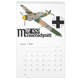 Messerschmitt Bf 109 Luftwaffe Calendar