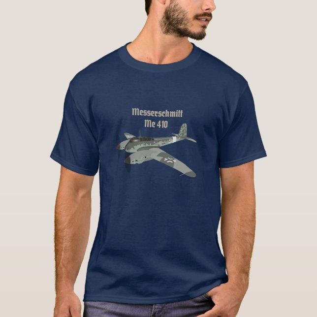 Messerschmitt Me 410 German WW2 Aeroplane T-Shirt (Front)