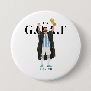Messi World Cup Champion  7.5 Cm Round Badge