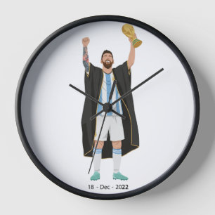 Messi World Cup Champion  Clock
