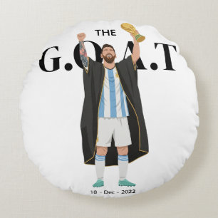 Messi World Cup Champion  Round Cushion