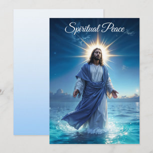 Messiah Jesus Christ grace and serenity art Invitation
