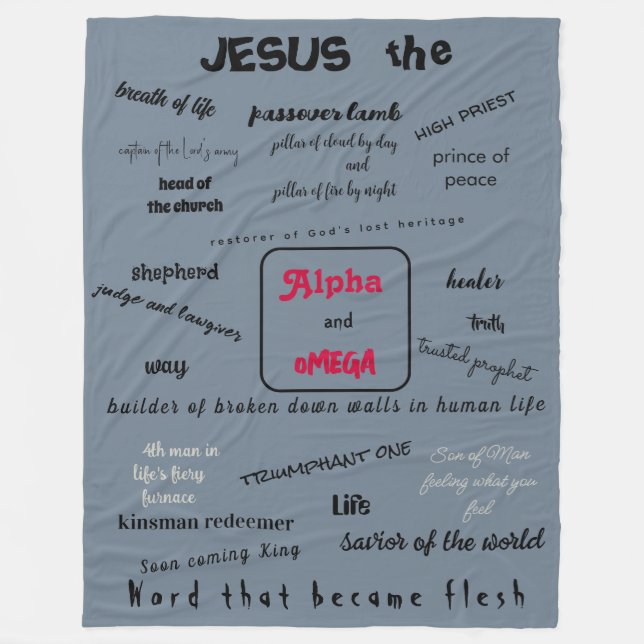 Messiah Series Fleece Blanket (Front)