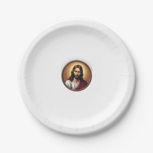 Messiah Sunburst Seal Vintage Engraving Shirt 3 Paper Plate