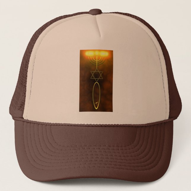 Messianic Seal Ballcap Trucker Hat (Front)