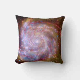 Messier 101 Spiral Galaxy - Hubble Telescope Photo Cushion