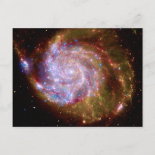 Messier 101 Spiral Galaxy - Hubble Telescope Photo Postcard
