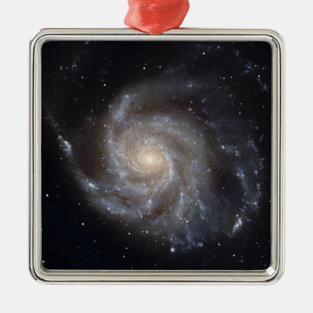 Messier 101, the Pinwheel Galaxy Metal Tree Decoration (Front)