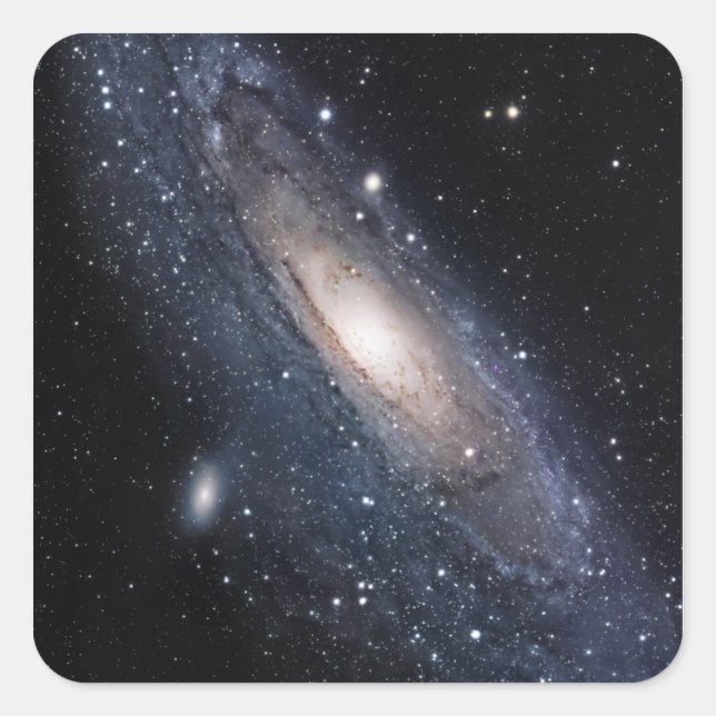Messier 31, The Great Galaxy in Andromeda Square Sticker (Front)
