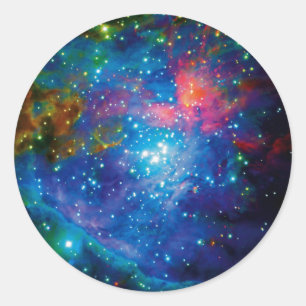 Messier 42 Orion Nebula Infrared ESO Space Photo Classic Round Sticker