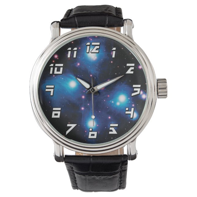 Messier 45 Pleiades Star Cluster NASA Space Photo Watch (Front)