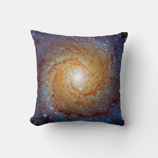 Messier 74 Spiral Galaxy Outer Space Photo Cushion (Front)