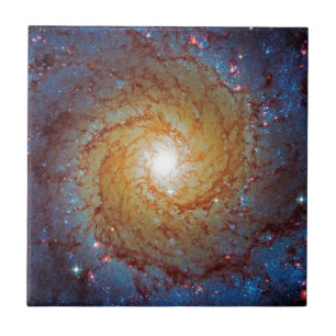 Messier 74 Spiral Galaxy Outer Space Photo Tile