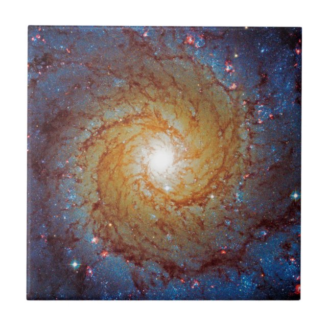 Messier 74 Spiral Galaxy Outer Space Photo Tile (Front)