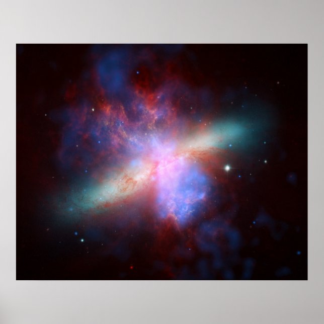 Messier 82 Space Galaxy Poster (Front)