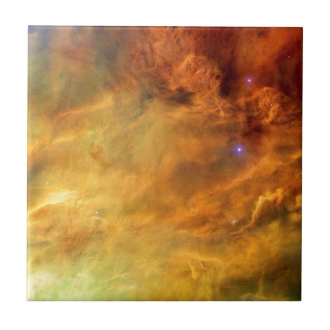 Messier 8 Lagoon Nebula - NASA Hubble Space Photo Tile (Front)