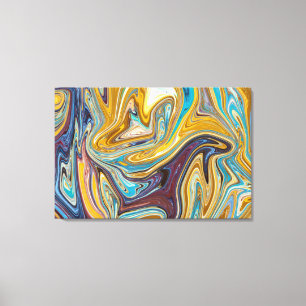 Messy Abstract Painting   Best abstract art Canvas Print