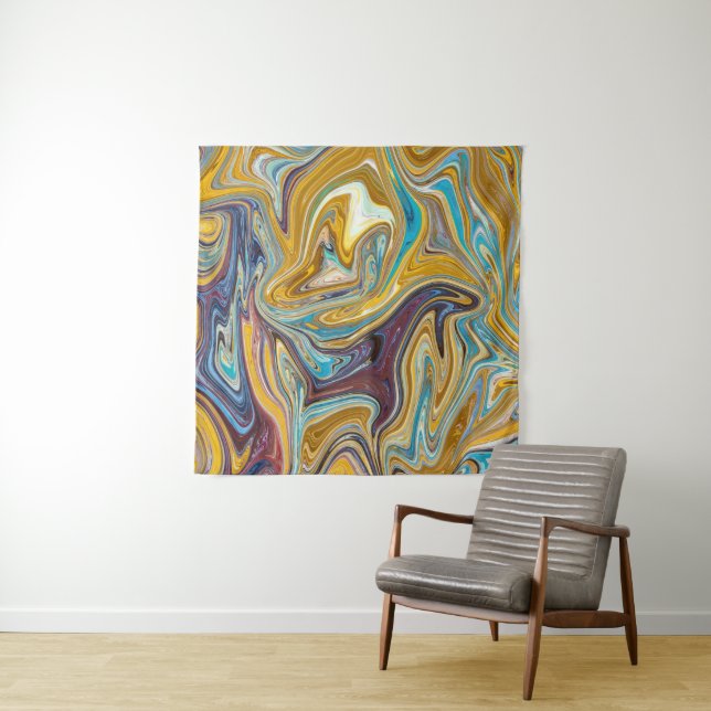Messy Abstract Painting | Best abstract art Tapestry (In Situ)