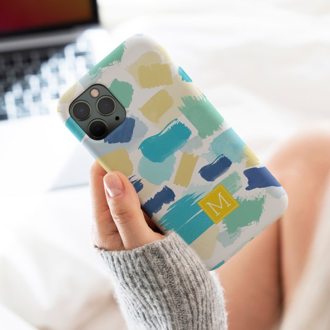 Messy Bright Watercolor Brush Strokes Case-Mate iPhone Case (Creator Uploaded)