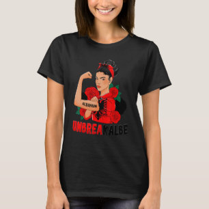 Messy Bun Albanian Flag Albania For Girls Womens T-Shirt