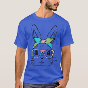 Messy Bun Bunny Cute Rabbit Women Girls Kids Easte T-Shirt