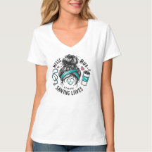 Messy Bun Coffee Saving Lives Healthcare Worker Gi