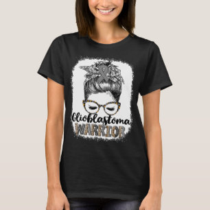 Messy Bun Glioblastoma Warrior T-Shirt