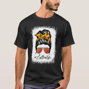 Messy Bun Lollie Life Basketball Mother's Day T-Shirt