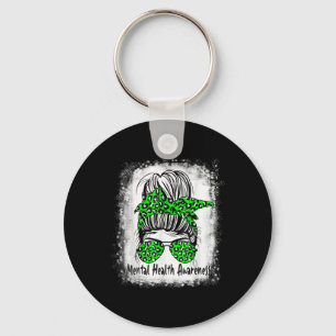 Messy Bun Mental Health S Mental Health Awareness Key Ring