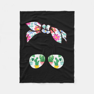 Messy bun plant mama mom life plants & flowers fleece blanket