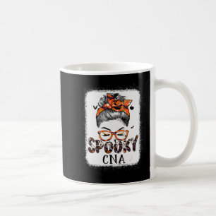 Messy Bun Spooky Doctor Women Pumpkin Halloween Ba Coffee Mug
