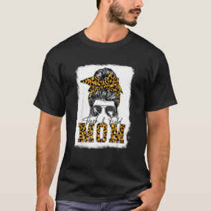 Messy Bun Track Field Mom Running Runner Mothers T-Shirt