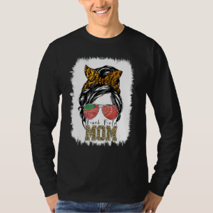 Messy Bun Track Field Mum Running Runner Mothers T-Shirt