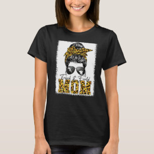 Messy Bun Track Field Mum Running Runner Mothers T-Shirt