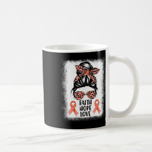 Messy Bun Wear Orange Faith Hope Love Rsd Crps Awa Coffee Mug