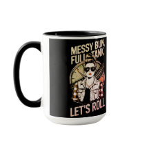 "Messy Bun" Woman's Trucker Mug 