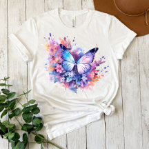 Messy Butterfly Watercolor T-shirt