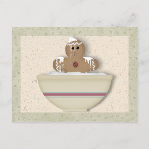 Messy Gingerbread Man Recipe Card