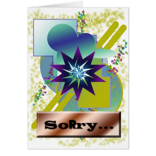 Messy graphic artist birthday greeting card. card