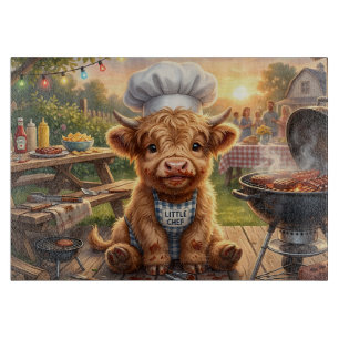 Messy Grilling Highland cow Cutting Board