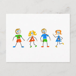 Messy Kids Postcard
