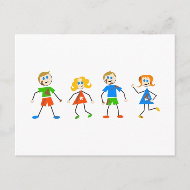 Messy Kids Postcard (Front)