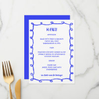 Messy Loops Hand Drawn Custom Bar Bat Mitzvah