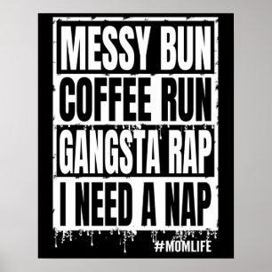 messy run coffee run  poster