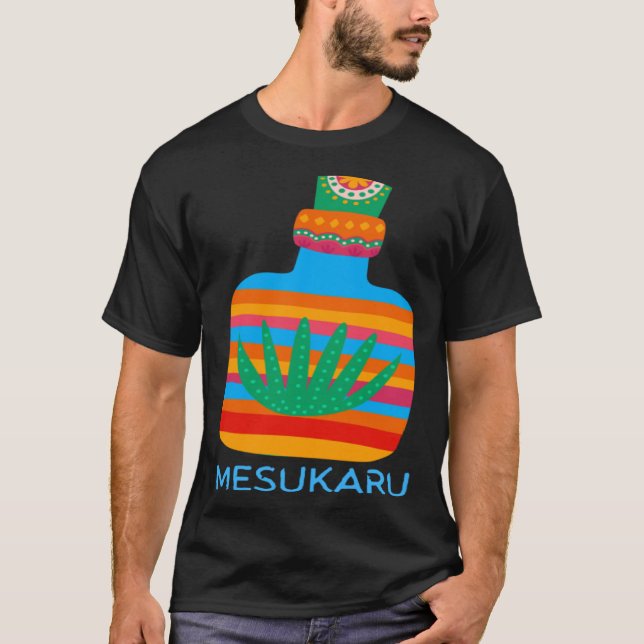 Mesukaru Mezcal Bottle T-Shirt (Front)