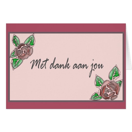 Met dank aan jou card